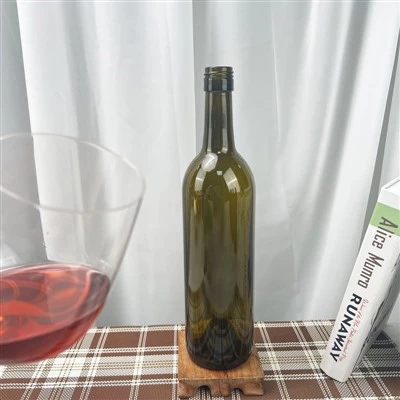750ml skleněné lahve Bordeaux s dokončením šroubu